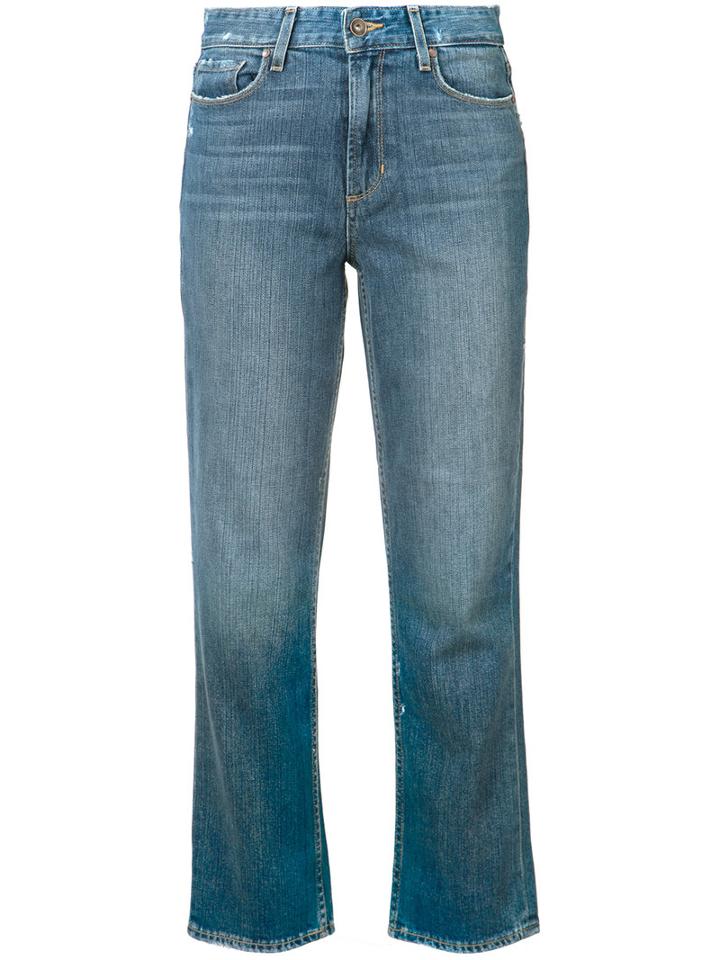 Paige - Cropped Jeans - Women - Cotton/spandex/elastane - 24, Blue, Cotton/spandex/elastane