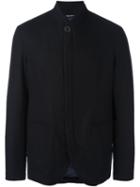 Giorgio Armani One Button Jacket, Men's, Size: 50, Black, Polyamide/polyester/cashmere/virgin Wool