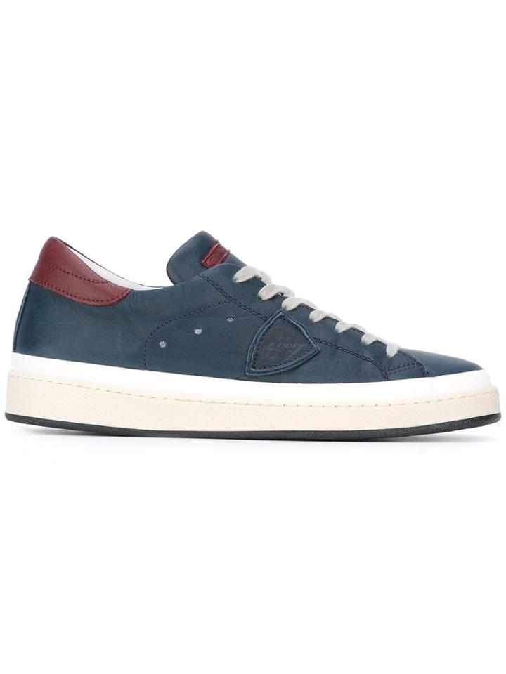 Philippe Model Panelled Lace-up Sneakers - Blue