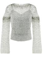 Aviù Embellished Top - Grey