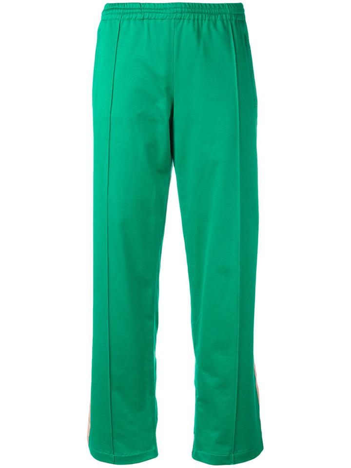History Repeats Stripes Track Pants, Women's, Size: 44, Green, Cotton