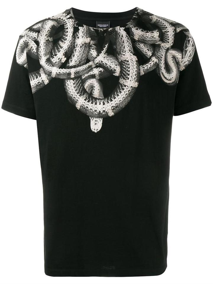 Marcelo Burlon County Of Milan 'aconcagua' T-shirt, Men's, Size: Medium, Black, Cotton