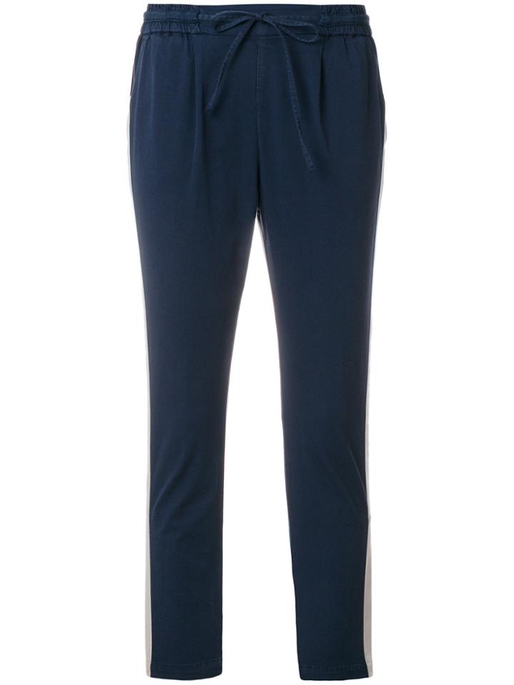 Barba Cropped Track Pants - Blue