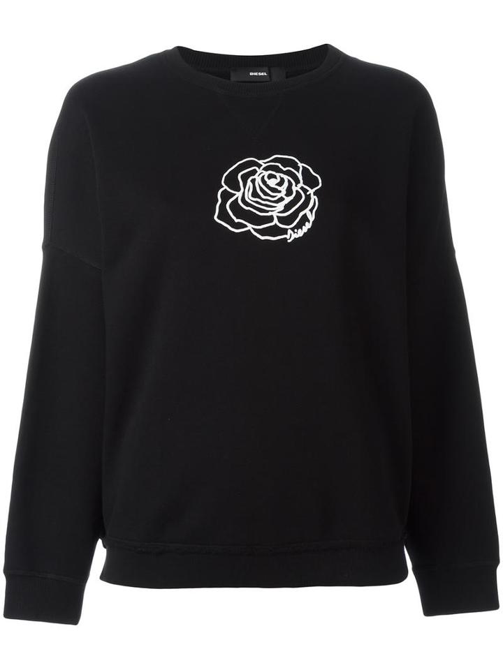 Diesel 'gertrude' Sweatshirt, Women's, Size: Large, Black, Cotton