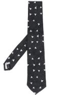 Issey Miyake Geometric Print Tie - Black
