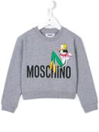 Moschino Kids Printed Sweatshirt, Girl's, Size: 10 Yrs, Grey