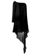 Adriana Degreas Asymmetric Dress, Women's, Size: P, Black, Viscose