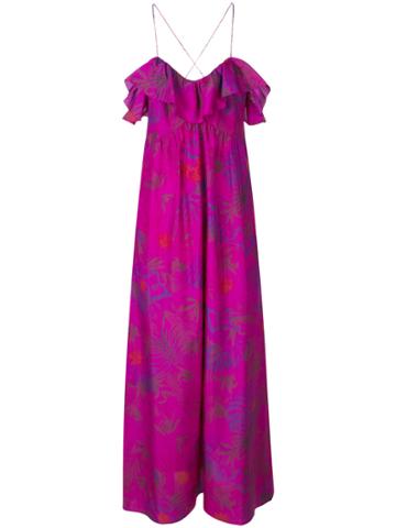 Zadig & Voltaire Ribbon Jungle Dress - Pink & Purple
