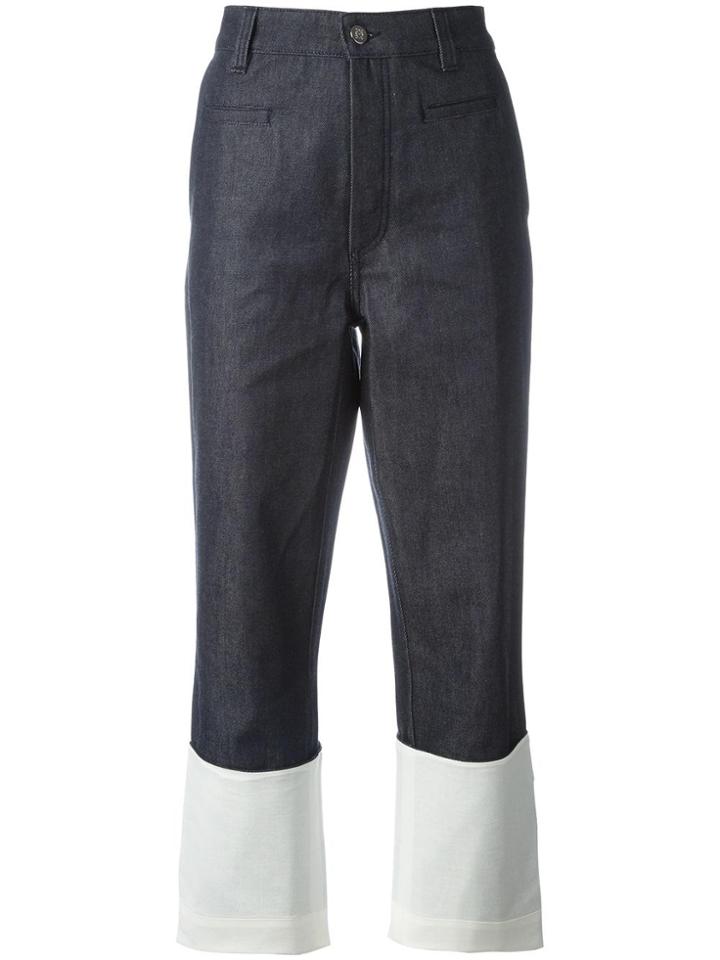 Loewe Colour Block Denim Pants - Blue