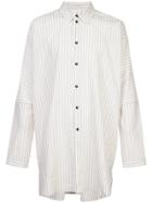 Jan Jan Van Essche Flared Striped Shirt - White