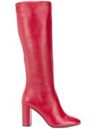 The Seller Knee-length Boots - Red