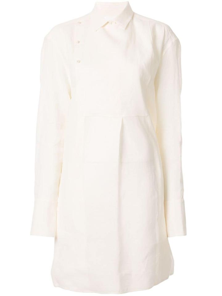 Jil Sander Side Button Shirt - White