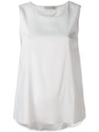 Le Tricot Perugia - Slouch Tank Top - Women - Silk/spandex/elastane - S, Grey, Silk/spandex/elastane