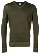 Cp Company V-neck Jumper - Green
