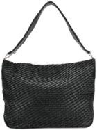 Desa 1972 Intrecciato Weave Shoulder Bag - Black