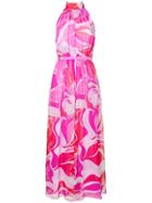 Emilio Pucci Abstract Print Midi Dress - Pink