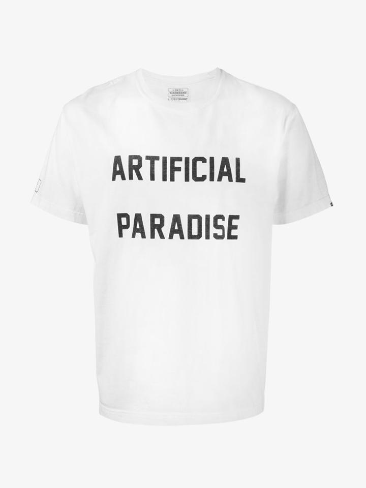 Neighborhood X Fuct Ssdd Text T-shirt, Men's, Size: Xl, White, Cotton