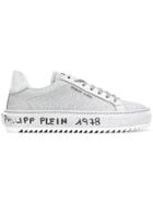 Philipp Plein Metallic Lace-up Sneakers