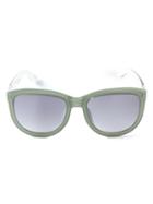 Linda Farrow Gallery 'the Row 74' Sunglasses, Women's, Green, Metal (other)/acetate