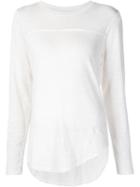 Nsf Longsleeved T-shirt, Women's, Size: S, White, Linen/flax/spandex/elastane