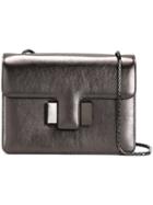 Tom Ford - Chain Strap Shoulder Bag - Women - Calf Leather - One Size, Grey, Calf Leather