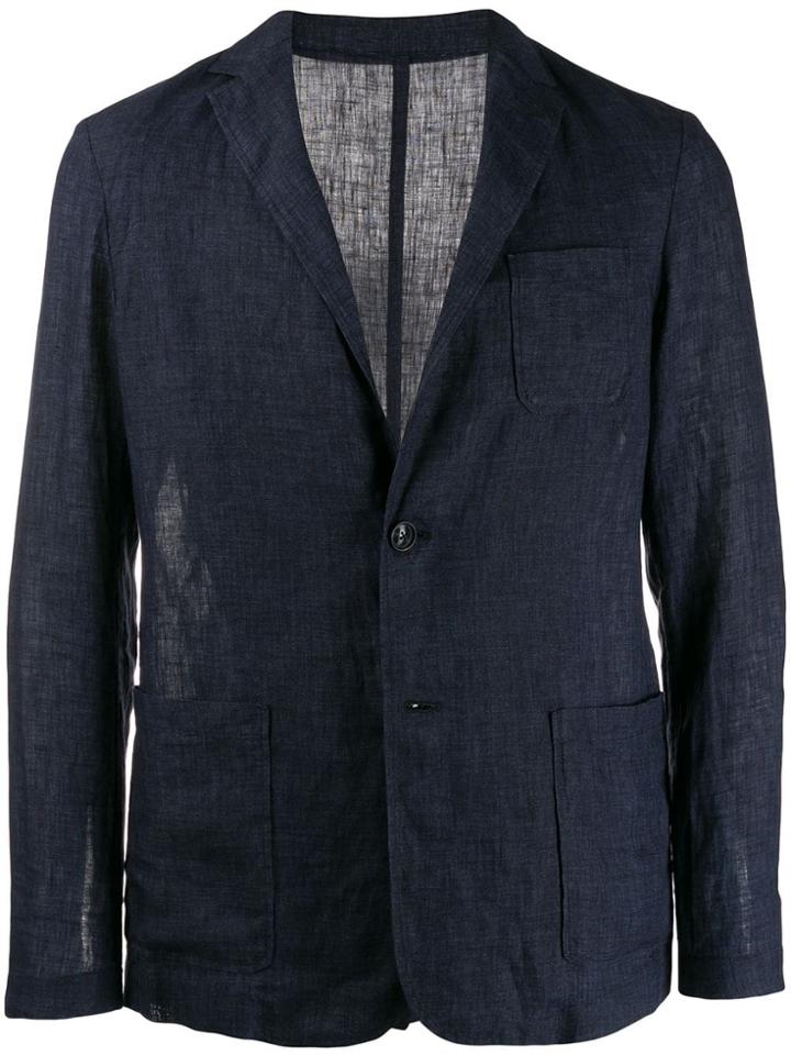 Altea Tailored Lightweight Blazer Jacket - Blue