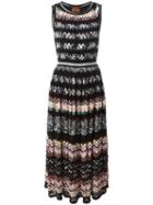 Missoni Elasticated Waistband Knitted Dress, Women's, Size: 42, Black, Polyester/viscose/cotton/spandex/elastane