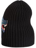 Gucci Wool Hat With Wolf - Blue
