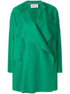 Harris Wharf London Oversized Wrap Coat - Green