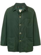 Hermès Vintage 1980's Quilted Shirt Jacket - Green