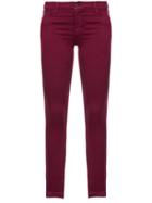 J Brand Skinny Mid Rise Jeans - Pink & Purple