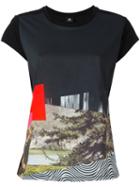 Ps By Paul Smith Diagonal Printed T-shirt