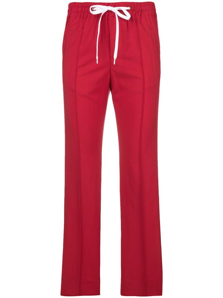 Miu Miu Side-stripe Track Pants - Red