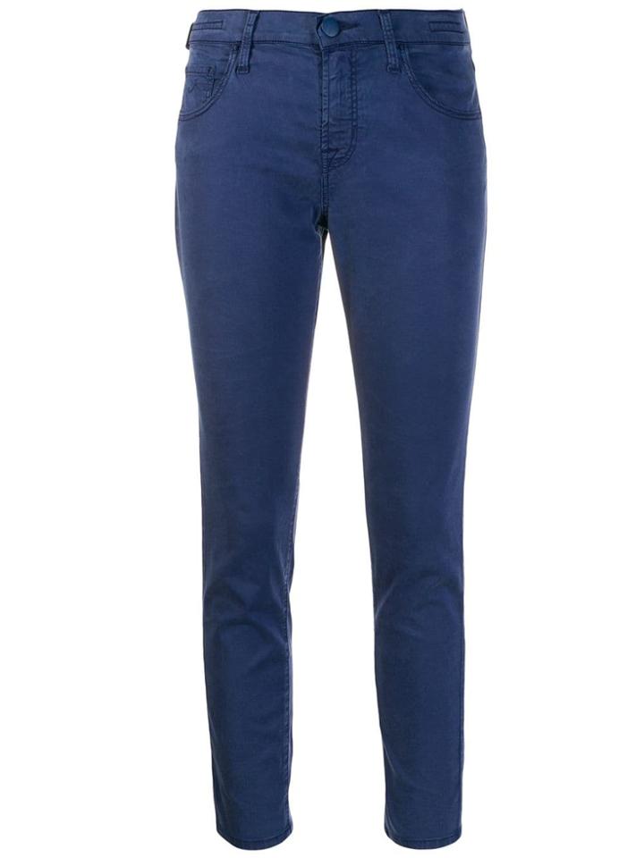 Jacob Cohen Kimberly Cropped Trousers - Blue