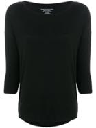 Majestic Filatures Three-quarter Sleeve T-shirt - Black
