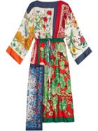 Gucci Patchwork Scarves Kaftan - Multicolour