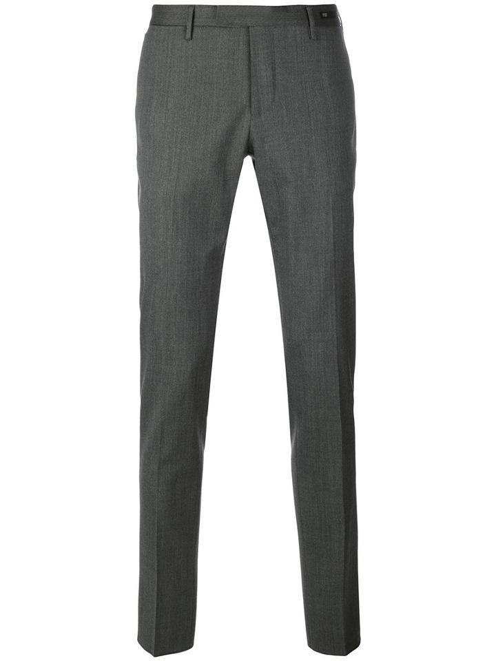 Pt01 - Classic Tailored Trousers - Men - Spandex/elastane/virgin Wool - 48, Grey, Spandex/elastane/virgin Wool