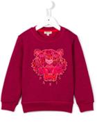 Kenzo Kids 'tiger' Sweatshirt, Toddler Girl's, Size: 5 Yrs, Pink/purple
