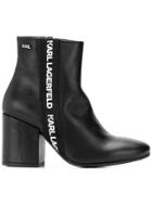 Karl Lagerfeld Lavinia Band Midi Boots - Black