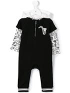 Dolce & Gabbana Kids - Musical Instruments Romper - Kids - Cotton/polyamide/viscose - 12-18 Mth, Black