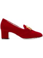Gucci Heeled Loafers - Red