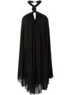 Jay Ahr Rope Detail Halterneck Dress, Women's, Size: 38, Black, Silk/nylon