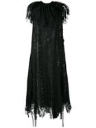 Sara Lanzi Lace Ribbons Dress - Black
