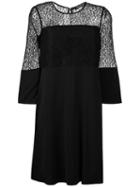 Twin-set Layered Dress, Women's, Size: 40, Black, Cotton/polyamide/polyester/viscose