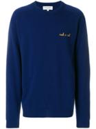 Maison Labiche Rock And Rock Embroidered Jumper - Blue