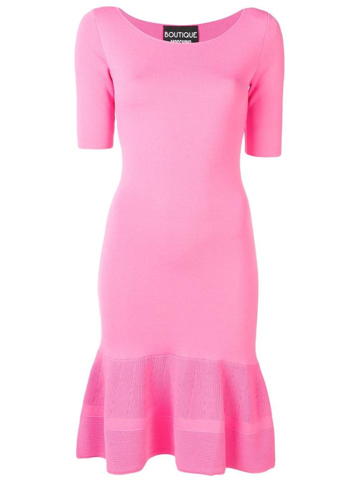 Boutique Moschino Fitted Midi Dress - Pink
