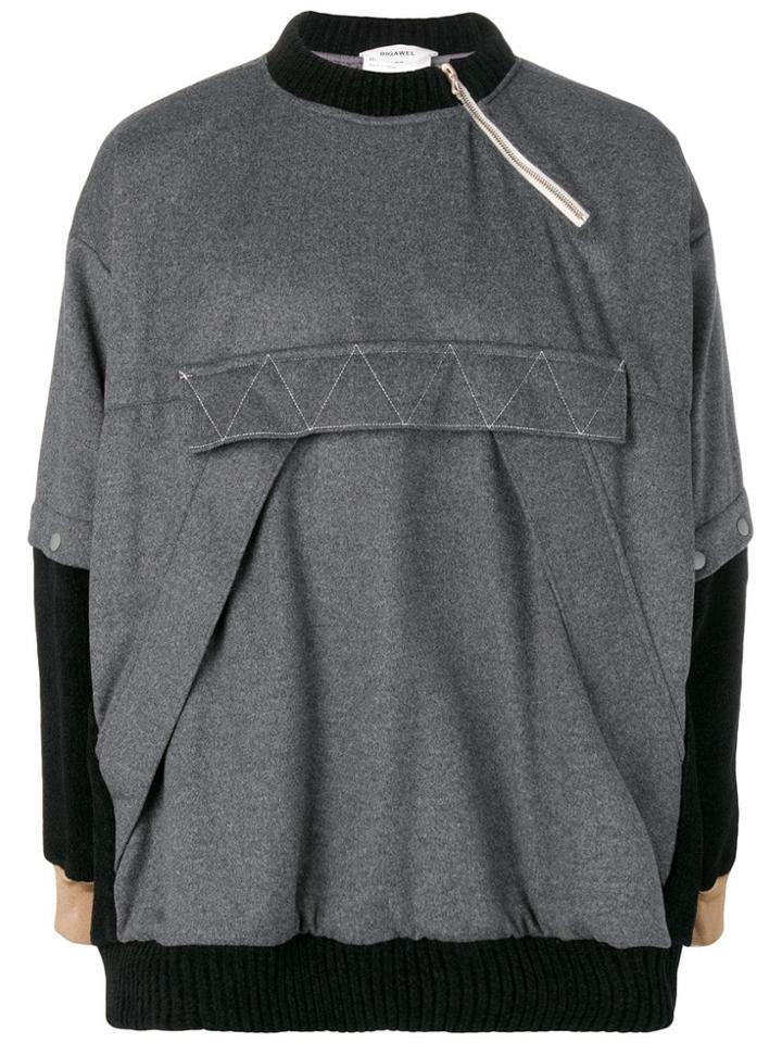 Digawel Front Pocket Sweatshirt - Grey