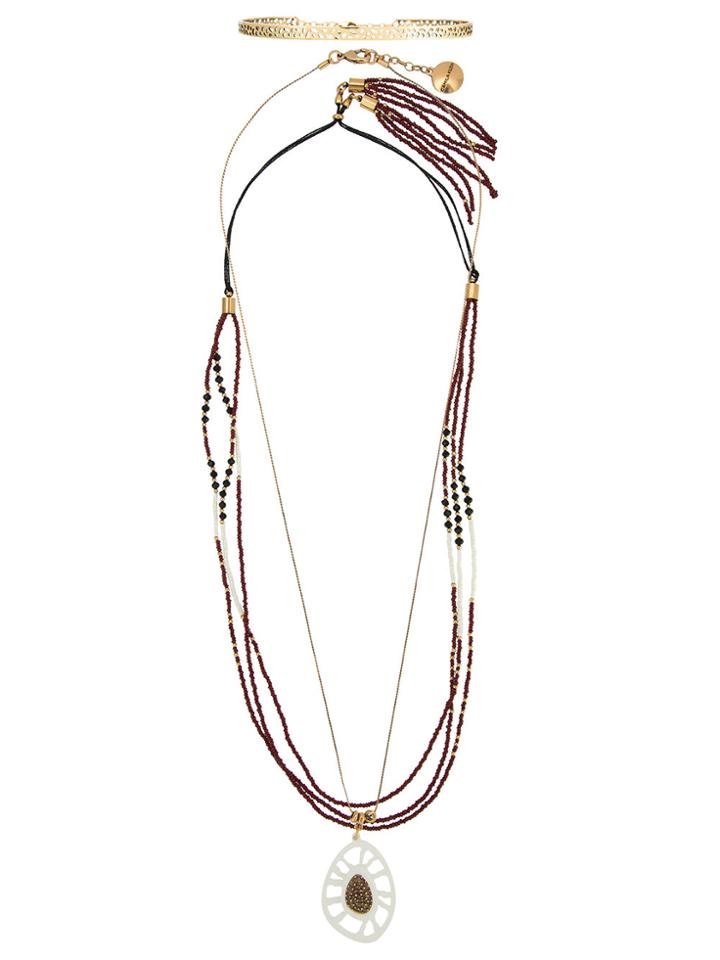 Camila Klein Beaded Necklaces Set - Metallic