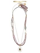 Camila Klein Beaded Necklaces Set - Metallic
