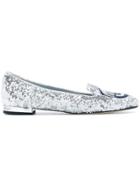 Chiara Ferragni 'flirting' Ballerina Shoes - Metallic